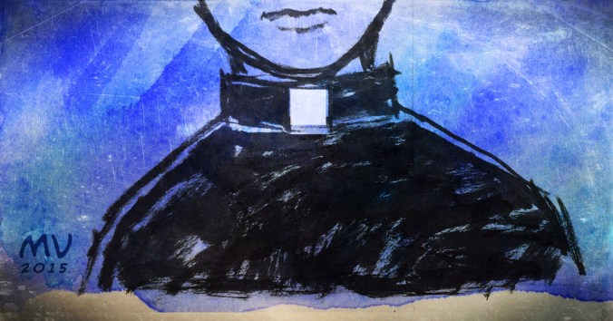 Sketch of the female minister who saved my life.