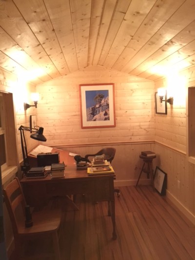 Inside Vaun's writing studio