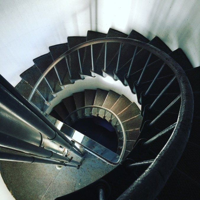 The lighthouse stairs.